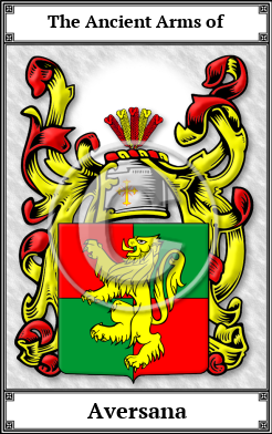 Aversana Family Crest Download (JPG) Book Plated - 600 DPI