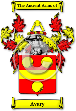 Avary Family Crest Download (jpg) Legacy Series - 150 DPI