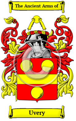 Uvery Family Crest/Coat of Arms