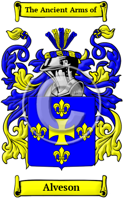 Alveson Family Crest/Coat of Arms