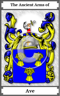 Ave Family Crest Download (JPG)  Book Plated - 150 DPI