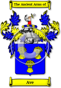 Ave Family Crest Download (jpg) Legacy Series - 150 DPI