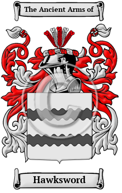 Hawksword Family Crest/Coat of Arms