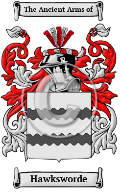 Hawksworde Family Crest/Coat of Arms