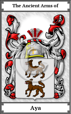 Aya Family Crest Download (JPG)  Book Plated - 150 DPI