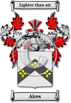 Aires Family Crest Download (jpg) Legacy Series - 150 DPI