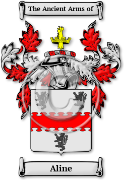 Aline Family Crest Download (jpg) Legacy Series - 150 DPI