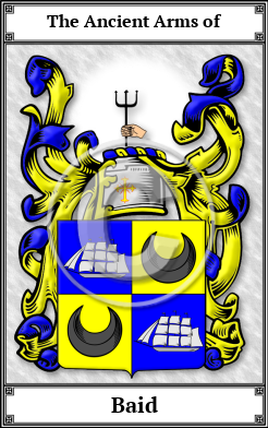 Baid Family Crest Download (JPG)  Book Plated - 150 DPI