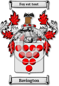 Bavington Family Crest Download (JPG) Legacy Series - 600 DPI