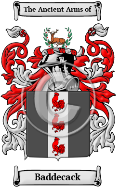 Baddecack Family Crest/Coat of Arms