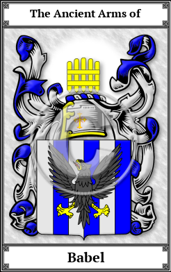 Babel Family Crest Download (JPG) Book Plated - 600 DPI