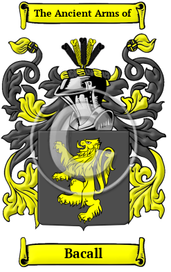 Bacall Family Crest/Coat of Arms