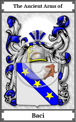 Baci Family Crest Download (JPG)  Book Plated - 150 DPI
