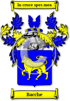 Bacche Family Crest Download (jpg) Legacy Series - 150 DPI