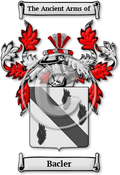 Bacler Family Crest Download (jpg) Legacy Series - 150 DPI
