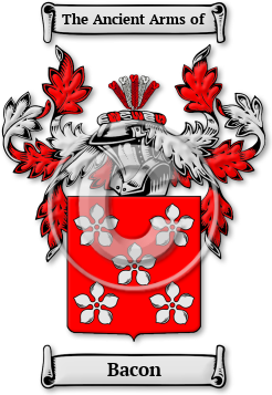 Bacon Family Crest Download (jpg) Legacy Series - 150 DPI