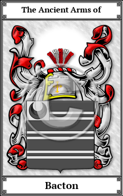 Bacton Family Crest Download (JPG) Book Plated - 600 DPI