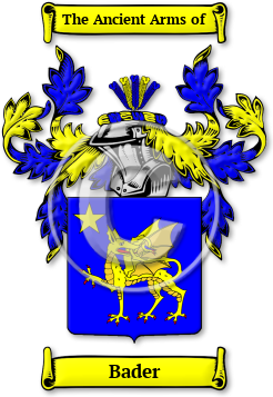 Bader Family Crest Download (JPG) Legacy Series - 600 DPI