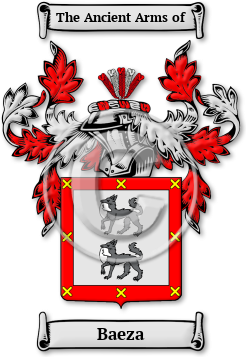 Baeza Family Crest Download (JPG) Legacy Series - 600 DPI