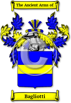 Bagliotti Family Crest Download (jpg) Legacy Series - 150 DPI