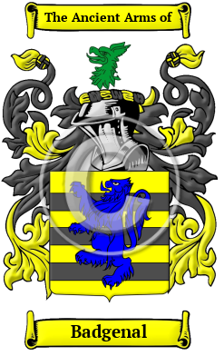 Badgenal Family Crest/Coat of Arms