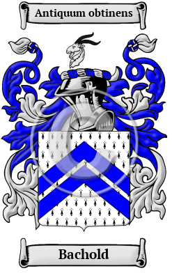 Bachold Family Crest Download (JPG) Heritage Series - 600 DPI