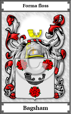 Bagsham Family Crest Download (JPG) Book Plated - 600 DPI