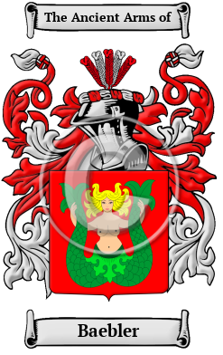 Baebler Family Crest/Coat of Arms