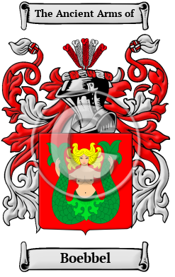 Boebbel Family Crest/Coat of Arms