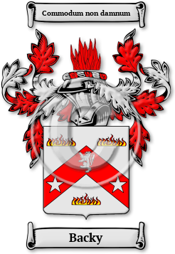 Backy Family Crest Download (jpg) Legacy Series - 150 DPI