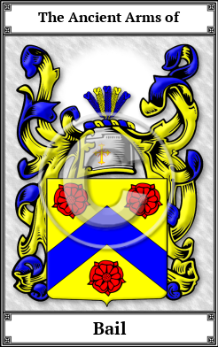 Bail Family Crest Download (JPG)  Book Plated - 150 DPI