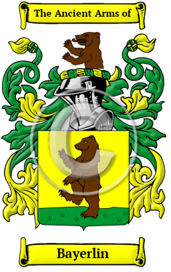 Bayerlin Family Crest/Coat of Arms