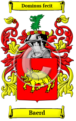 Baerd Family Crest/Coat of Arms