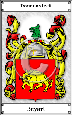 Beyart Family Crest Download (JPG)  Book Plated - 150 DPI