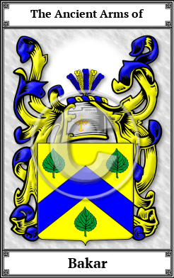 Bakar Family Crest Download (JPG)  Book Plated - 150 DPI