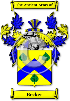 Becker Family Crest Download (jpg) Legacy Series - 150 DPI