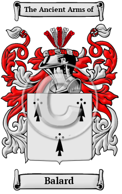 Balard Family Crest/Coat of Arms