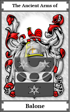 Balone Family Crest Download (JPG)  Book Plated - 150 DPI