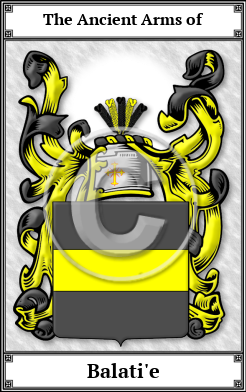 Balati'e Family Crest Download (JPG)  Book Plated - 150 DPI