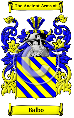 Balbo Family Crest/Coat of Arms