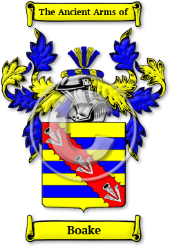 Boake Family Crest Download (jpg) Legacy Series - 150 DPI