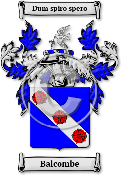 Balcombe Family Crest Download (jpg) Legacy Series - 150 DPI