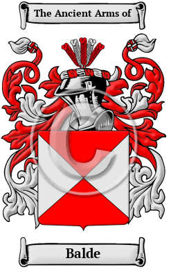 Balde Family Crest/Coat of Arms