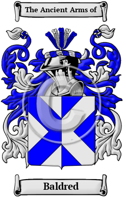 Baldred Family Crest/Coat of Arms
