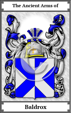 Baldrox Family Crest Download (JPG)  Book Plated - 150 DPI