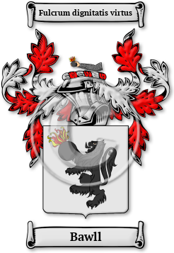 Bawll Family Crest Download (jpg) Legacy Series - 150 DPI