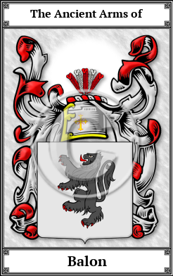 Balon Family Crest Download (JPG)  Book Plated - 150 DPI
