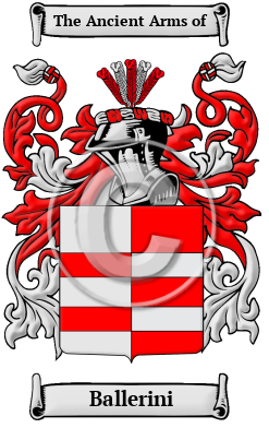 Ballerini Family Crest/Coat of Arms