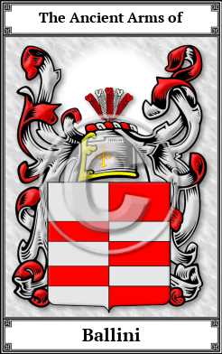 Ballini Family Crest Download (JPG)  Book Plated - 150 DPI