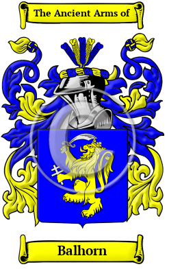 Balhorn Family Crest/Coat of Arms